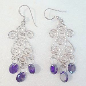 BBK Sterling Silver Swarovski earrings